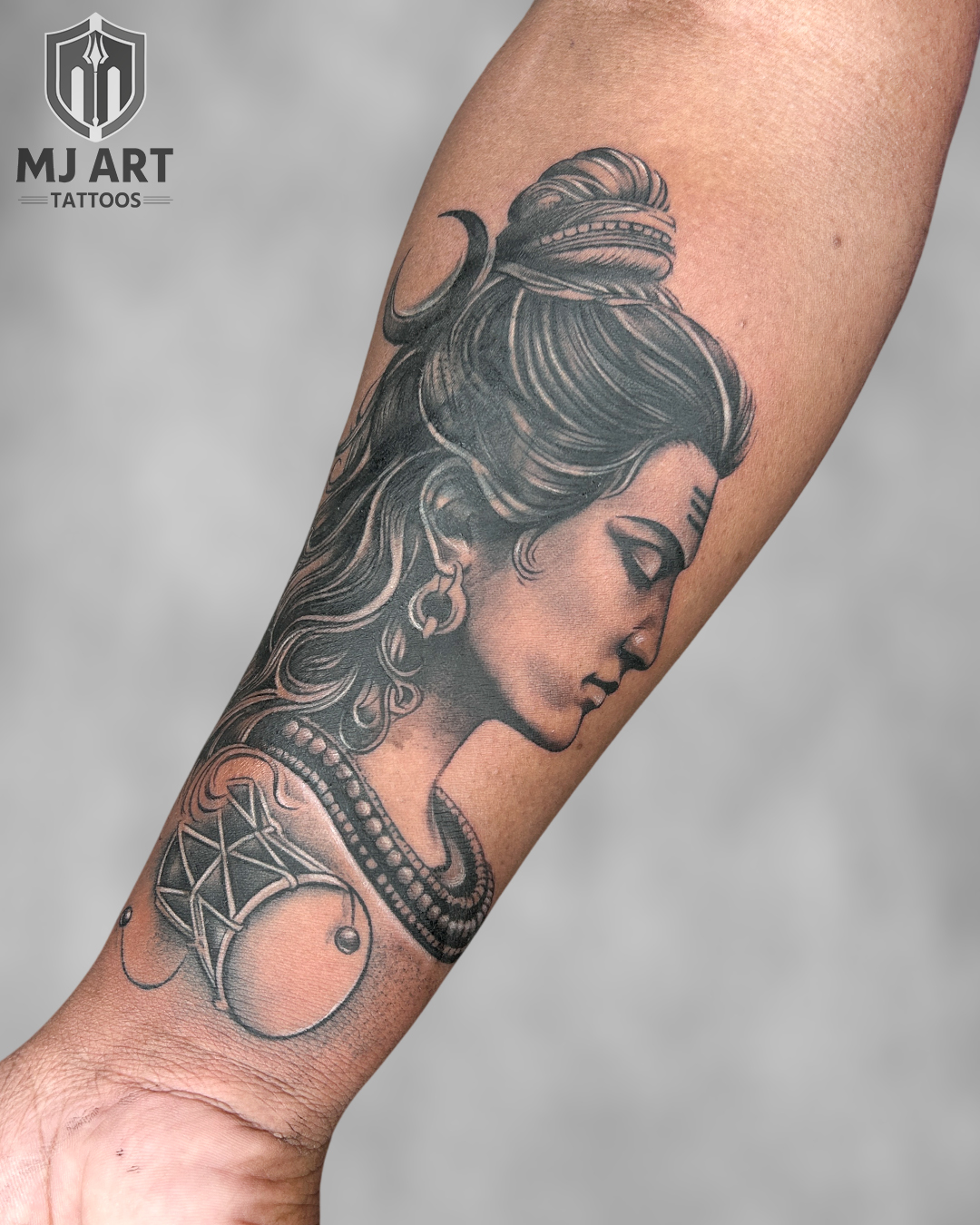Shiva Parvati Portrait Forearm